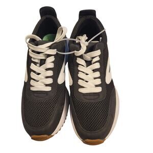 DV Dolce Vita Bynx lace-up jogger sneakers black/grey white stripes Women size 8